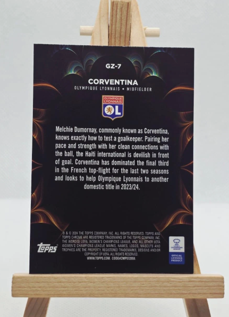 Olympique Lyonnais Corventina Golazo Trading Card Womens Football