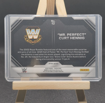 Panini Prizm WWE Royal Rumble Performanced Curt Hennig Mr. Perfect & Gunter