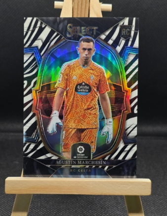 Agustin Marchesin Panini Select Zebra Prizm /25 Rookie Card #51