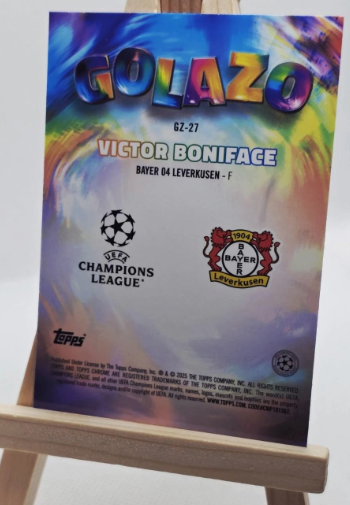 Topps Chrome UCC 2024/25 - #27 - VICTOR BONIFACE - BAYER 04 LEVERKUSEN - Golazo