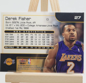 1997-98 Derek Fisher Los Angeles Lakers Basketball Card