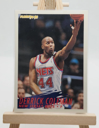 1994/95 Fleer Derrick Coleman Basketball Card - New Jersey Nets #44