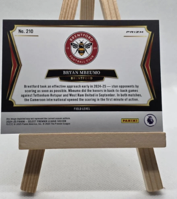 Panini Premier League Select 2024-25 Bryan Mbeumo Blue Prizm Field Level