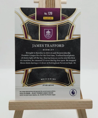James Trafford 2023 Select Rookie Card - Premier League - Burnley Cadbury Insert