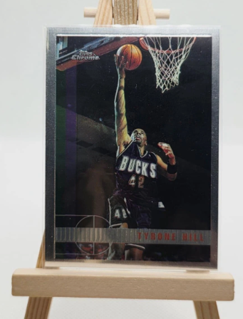 Tyrone Hill 1998-99 NBA Chrome Trading Card - Milwaukee Bucks