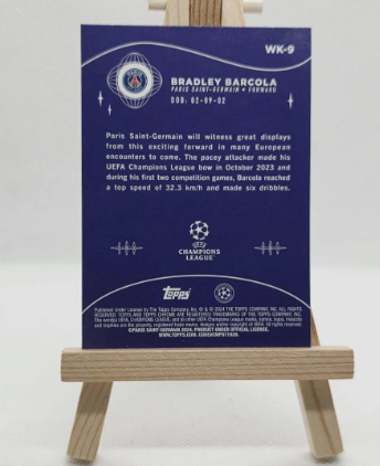 Bradley Barcola Wonderkids Rookie - Limited Edition