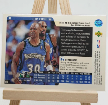 Terry Porter 1996-97 Collector's NBA Card - Timberwolves #306