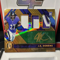 2020 GOLD STANDARD J.K. DOBBINS RAVENS NFL SP #/22 Rookie Patch Relic