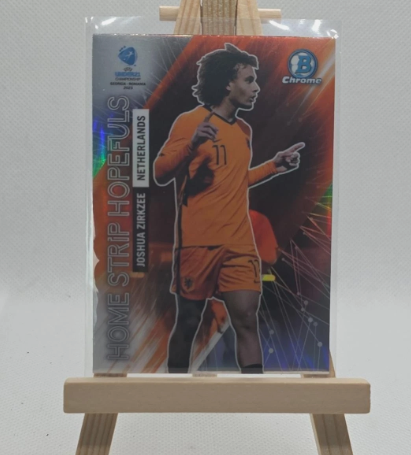 Topps Bowman Chrome Joshua Zirkzee Home Strip Hopefuls Euro U-21 2023