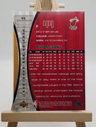 2002-03 Miami Heat Brian Grant Basketball Card