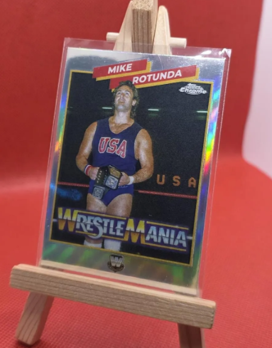 Mike Rotunda Wrestlemania Refractor Trading Card WWE Topps Chrome