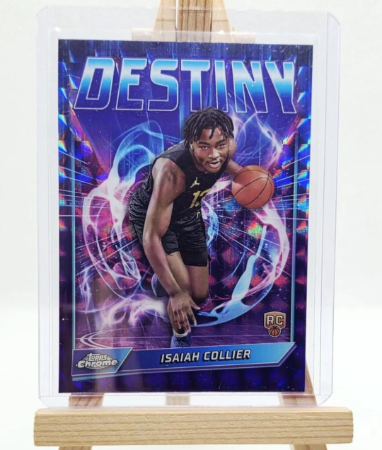 Isaiah Collier Destiny Topps Chrome Prizm NBA 2025 Utah Jazz Rookie - Destiny