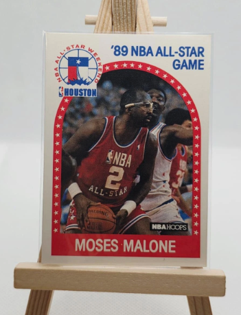 1989 NBA All-Star Game Moses Malone Trading Card